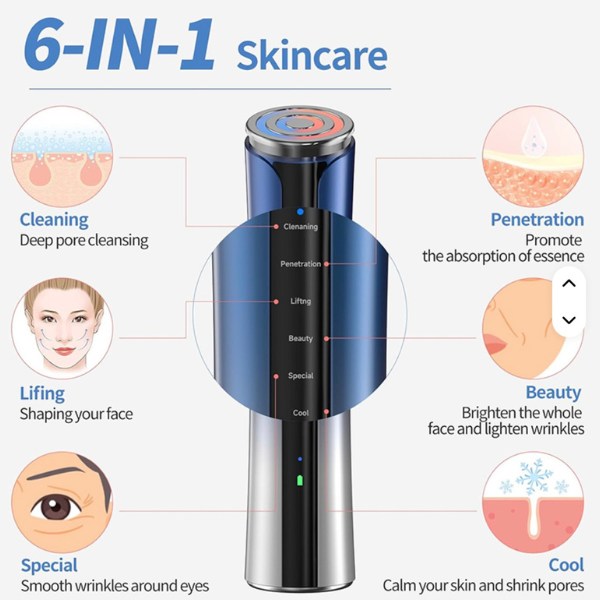 6-in-1 Smart Skincare – Cleanse, Lift, Glow